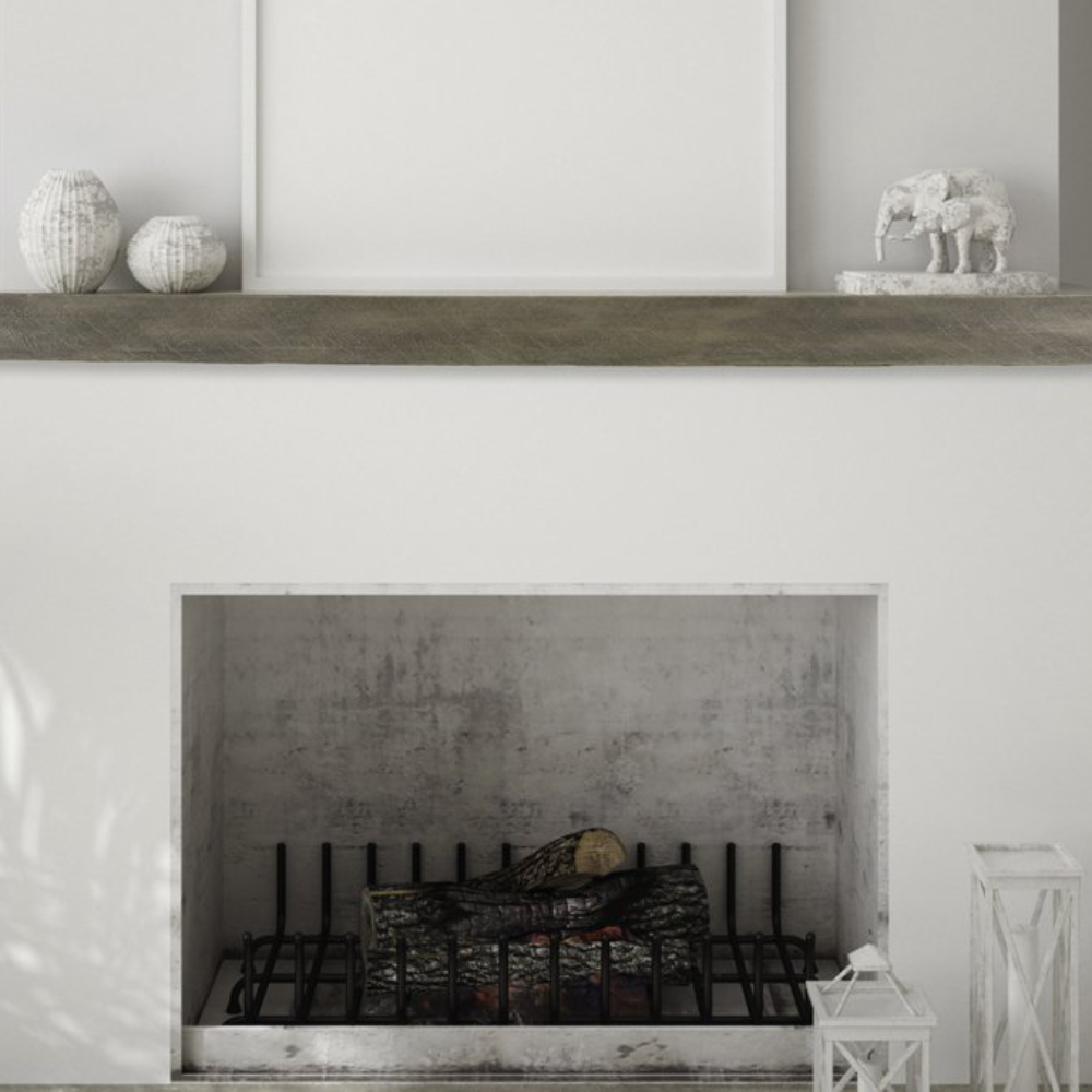 [LXH-FS-4-LH-PH] Lexington Hearth 7261 FS-4-LH-PH Flat Sawn Beam Pale Honey 4' Mantel