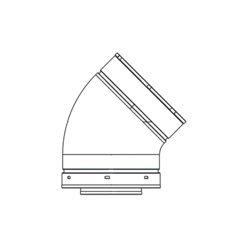 Majestic DVP45 45 Degree elbow